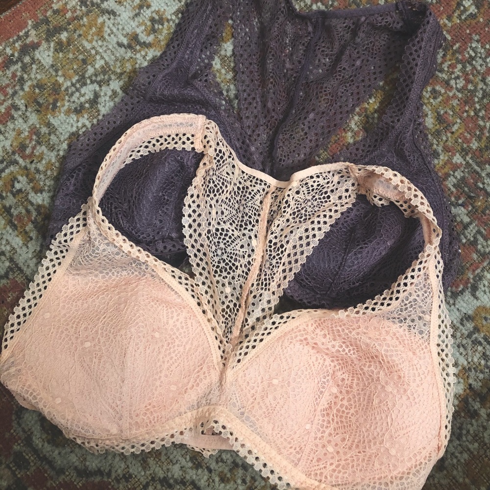 Victoria’s Secret Unlined Lace Bras (Set of 2) Sm
